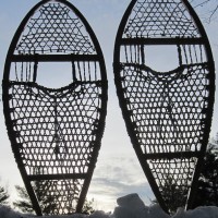 Snowshoes And Sky