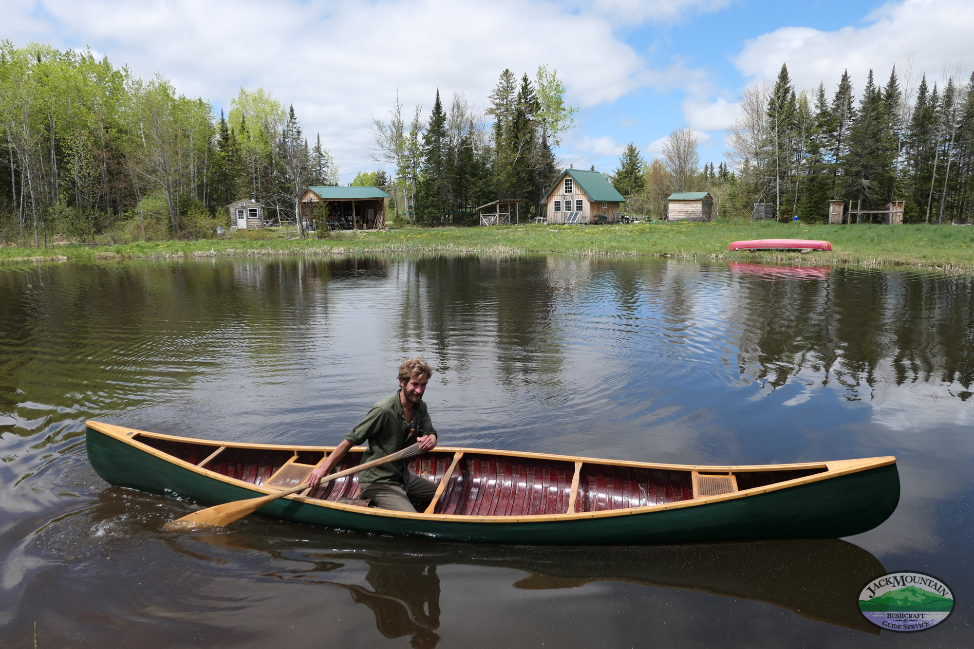 Christopher in his EM White canoe.