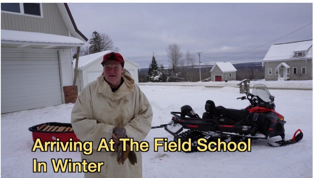 Arriving At The Field School In Winter