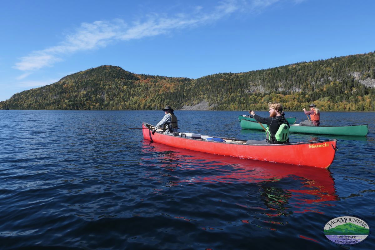 Canoeing in northern Maine.