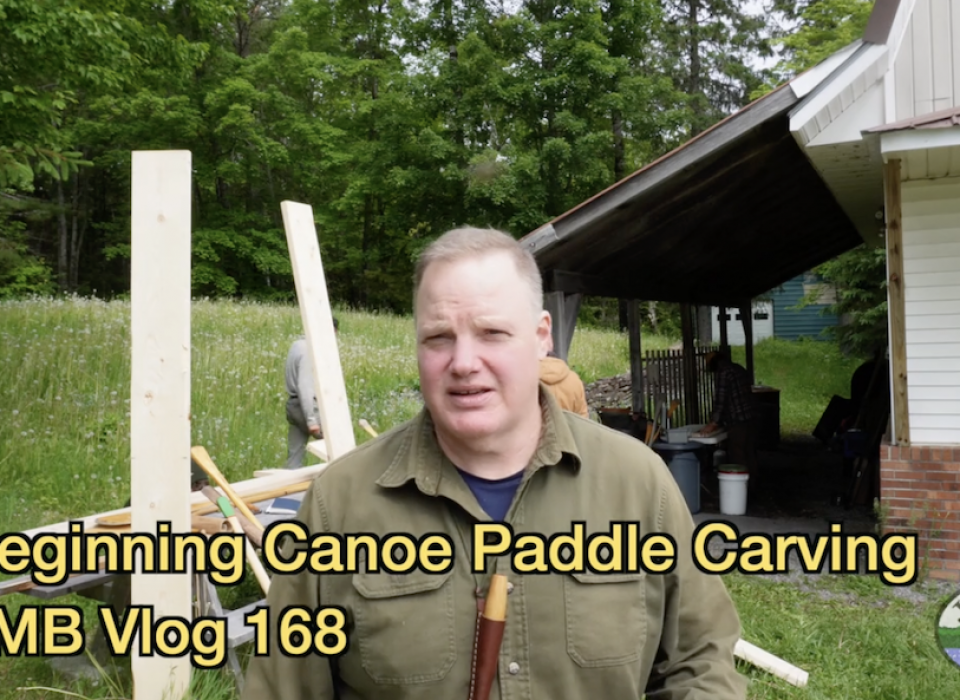 Beginning Canoe Paddle Carving | JMB Vlog 168
