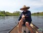 Tim in the canoe