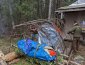 Survival shelter being built on a medical course