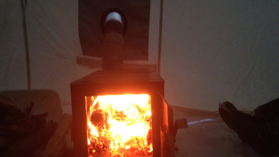 Hot Inside The Tent Stove