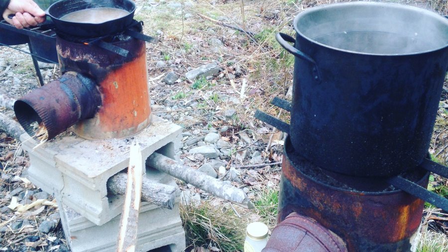 Rocket Stove Morning