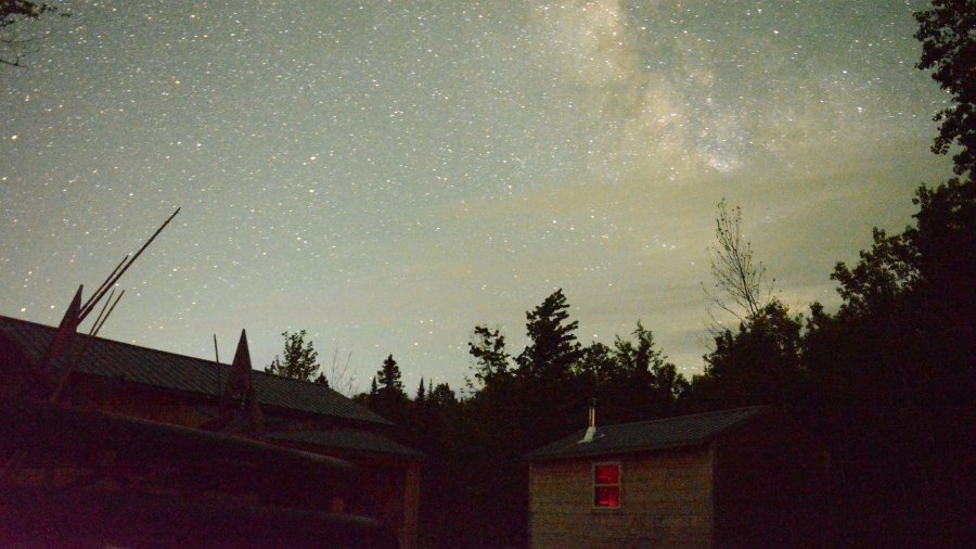 Library Under A Star-Filled Sky