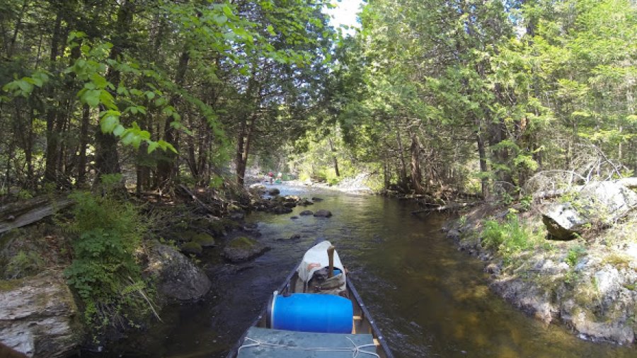Snubbing Down An Old Sluiceway.