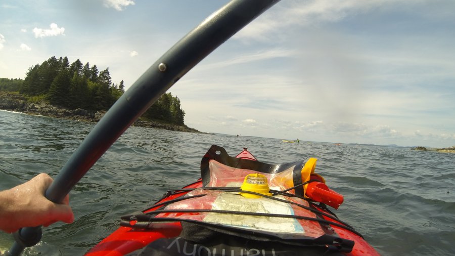 Kayaking on the Maine coast
