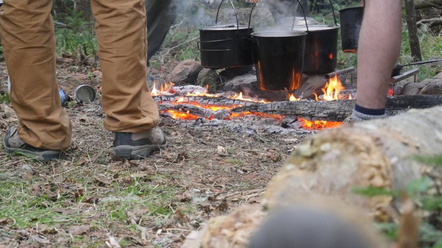 pots on the fire