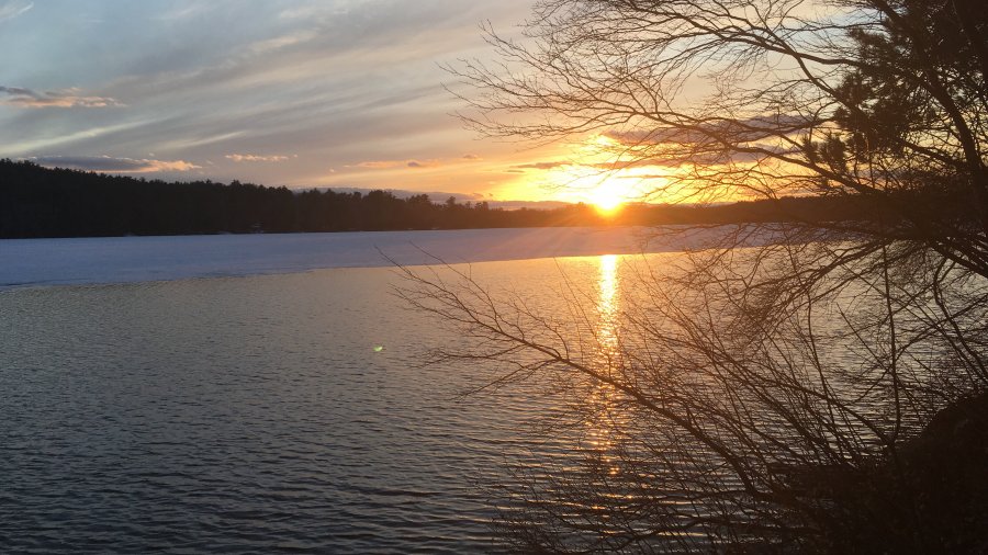 Sunset Over Open Water