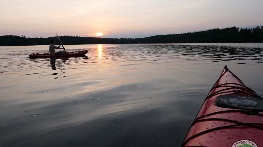 Sunset Kayak Paddle On Rust Pond | JMB Vlog Episode 94