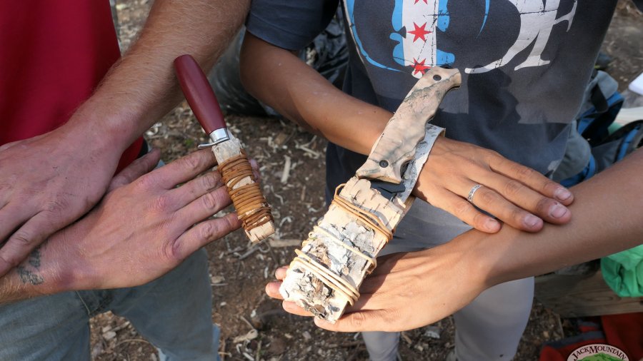 Birch And Root Knife Sheaths