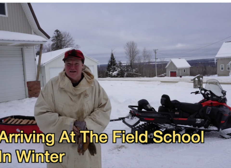 Arriving At The Field School In Winter