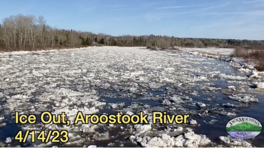 Ice going out on the aroostook