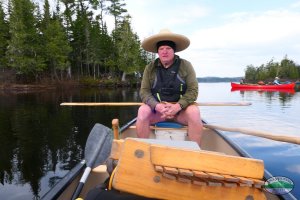 Tim in the canoe, May 2023