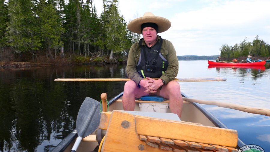 Tim in the canoe, May 2023