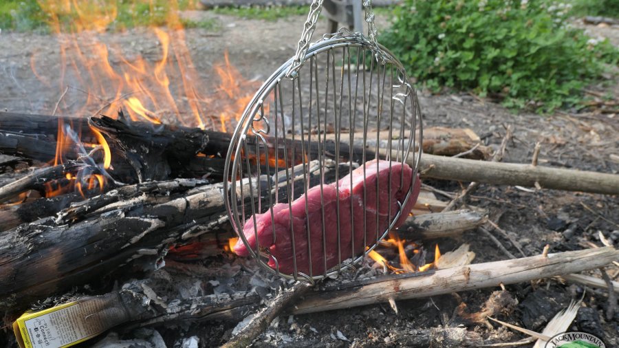 photo of the Aroostook River Guide Grill Basket