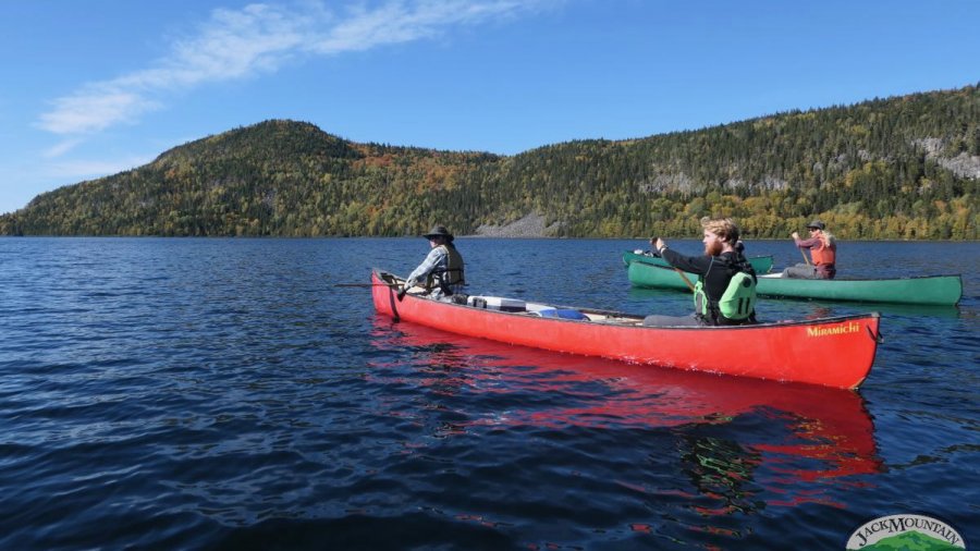 Canoeing in northern Maine.