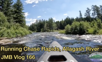 Running Chase Rapids in an open canoe