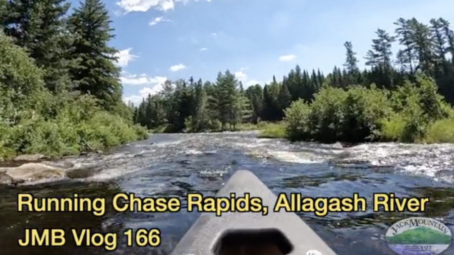 Running Chase Rapids in an open canoe