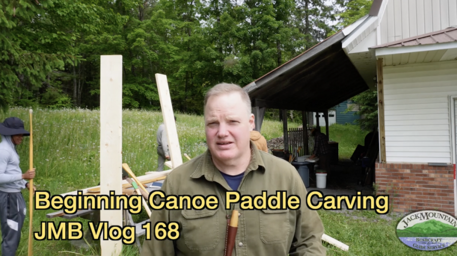 Beginning Canoe Paddle Carving | JMB Vlog 168