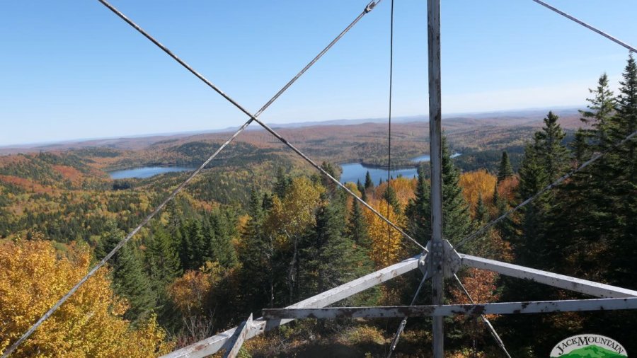 Peak northern Maine foliage shot from the Deboullie mountain fire tower.