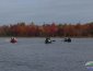 canoes and fall foliage