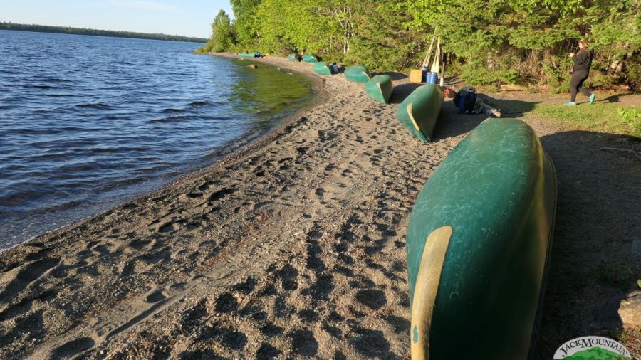 canoes on the beach
