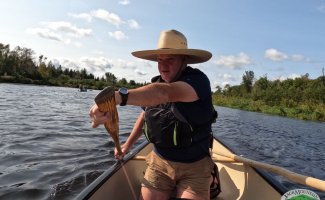 paddling a canoe photo