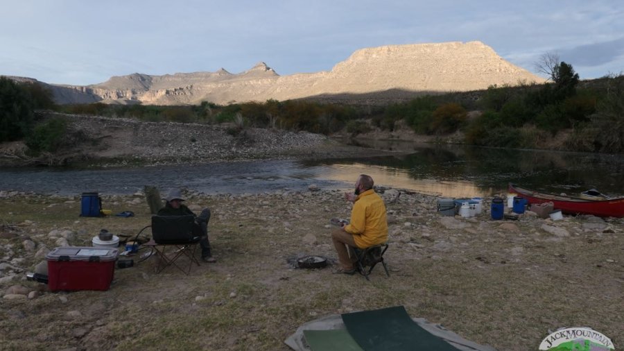 sunrise in the canyons on the Rio Grande