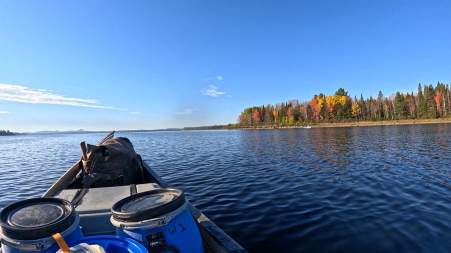 October morning on the Allagash Wilderness Waterway