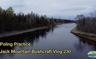 Aerial photo over the Aroostook river