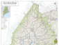 North Maine Woods map showing location of the Jack Mountain Bushcraft School